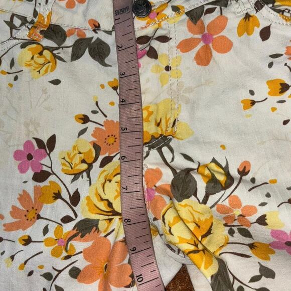 Dream Out Loud X Selena Gomez Women's 11 White Floral Capri Pant Spring Colorful - Picture 9 of 10